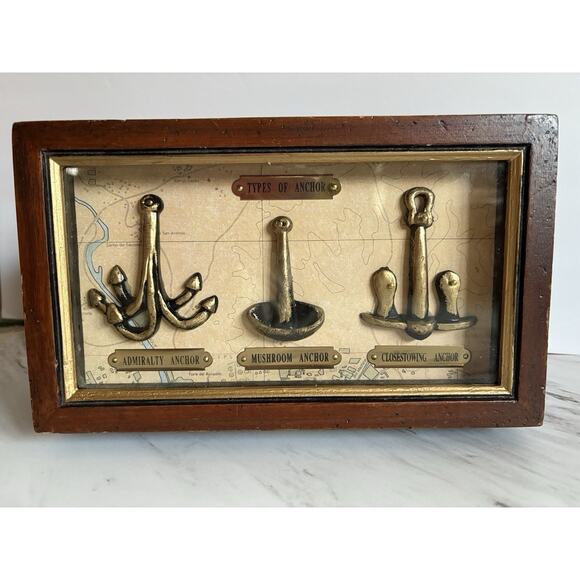Wooden Anchor Display Box, Holiday Gift No One Asked For: Dad Grandpa Man Cave - Picture 2 of 10